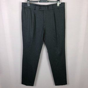 Savile Row Men's Gray Clifton Dress Pants Size 38W